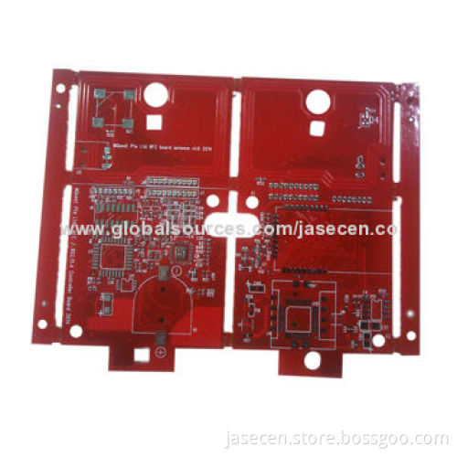 Red solder mask, multilayer PCB from manufacturer with lead free HASL